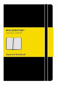 Moleskine Large Squared Hardcover Notebook Black