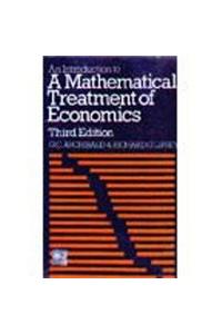 Introduction To A Mathematical Treatment Of Economics 3Rd Edition