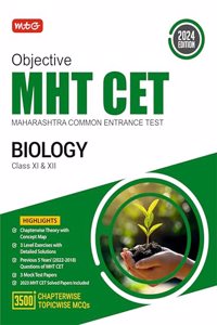 MTG Objective MHT CET Chapterwise Theory with 5 Previous Years Solved Questions Papers Biology (PYQs) Books For 2024 Medical Entrance Exam