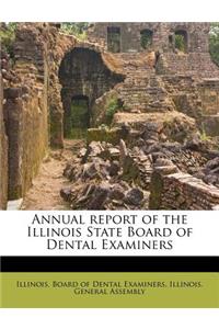 Annual Report of the Illinois State Board of Dental Examiners