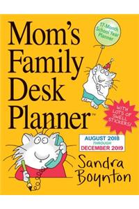 Mom's Family Desk Planner Calendar 2019