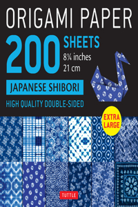 Origami Paper 200 sheets Japanese Shibori 8 1/4