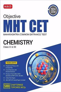 MTG Objective MHT CET Chapterwise Theory with 5 Previous Years Solved Questions Papers Chemistry (PYQs) Books For 2024 Engineering Entrance Exam