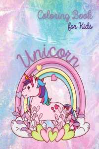 Unicorn Coloring Book for Kids: Unicorn and Rainbow Coloring Book Coloring Book for Kids Ages 4-8 Beautiful Unicorn The Girls Coloring Book