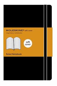 Moleskine Soft Large Ruled Notebook Black