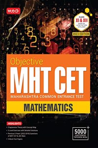 MTG Objective MHT CET Mathematics Books 2023 Exam - MHT CET Engineering Previous Years Solved Papers With Chapterwise Topicwise MCQs & Mock Test Papers