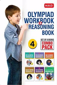 Class 4: Work Book and Reasoning Book Combo for NSO-IMO-IEO-NCO-IGKO