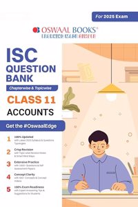 Oswaal ISC Question Bank SOLVED PAPERS | Class 11 | Accounts | For Exam 2024-25