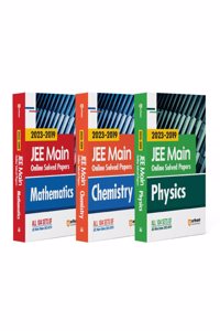 2023 - 2019 JEE Main Online Solved Papers Physics, Chemistry, Mathematics (Set of 3 Books)