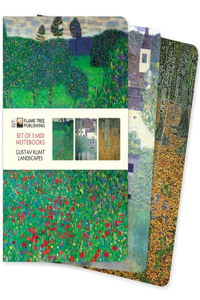 Gustav Klimt: Landscapes Set of 3 MIDI Notebooks