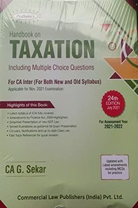 Handbook on Taxation Including MCQs For CA Inter (For both new and old syllabus) 24th edition 2021