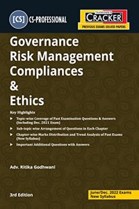 Taxmann's CRACKER for Governance Risk Management Compliances & Ethics ? Covering Topic-wise Past Exam Questions & Sub-topic wise Arrangement of Questions | CS Professional | June 2022 Exams [Paperback] Adv. Ritika Godhwani