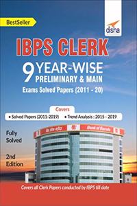 IBPS Clerk 9 Year-wise Preliminary & Main Exams Solved Papers (2011-20)