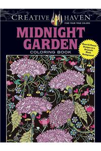 Creative Haven Midnight Garden Coloring Book