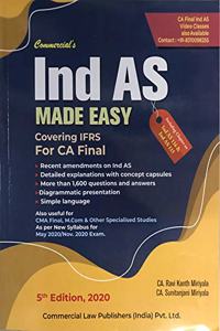 Ind As Made Easy Covering Ifrs For Ca Final 5Th Edition 2020