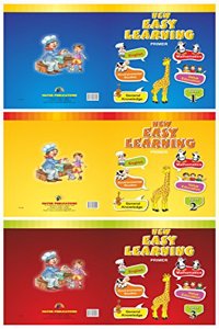 UKG KIDS Set of 3 Books English Mathematics GK Drawing Evs all in one pre school toddlers Colouring Writing Activities EASY Learning Primer 4-6 years