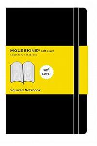 Moleskine Soft Large Squared Notebook Black