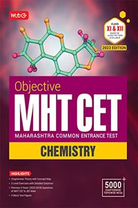 MTG Objective MHT CET Chemistry Books 2023 Exam - MHT CET Engineering Previous Years Solved Papers With Chapterwise Topicwise MCQs & Mock Test Papers