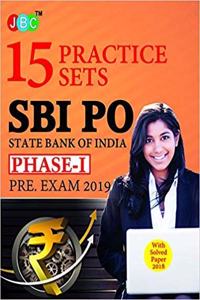 15 Practice Sets Sbi Po State Bank Of India Phase-I Pre. Exam 2019 With Solved Paper 2018