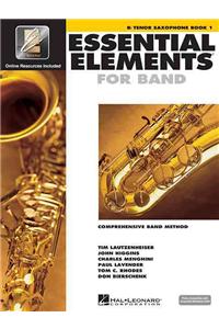 Essential Elements for Band - BB Tenor Saxophone Book 1 with Eei (Book/Online Media)