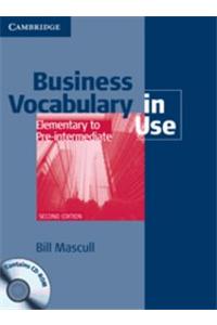 Business Vocabulary In Use Elementary To Pre-Int. 2/e With Ans. And CD-ROM South Asian Ed.