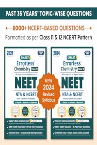 Smart Errorless Chemistry NEET Class 11 & 12 (2024) - NCERT Based | 8000+ NCERT & New Pattern Questions | 35 Past Years Papers | Free E-Book, Mind-maps & App