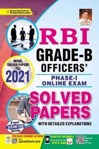 Kiran RBI Grade B Officers Phase I Online Exam Solved Papers (with detailed explanations) (English Medium) (3651)