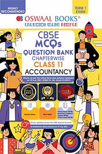 Oswaal CBSE MCQs Question Bank Chapterwise & Topicwise For Term-I, Class 11, Accountancy (With the largest MCQ Question Pool for 2021-22 Exam)