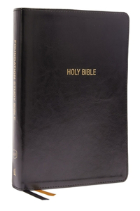 Kjv, Foundation Study Bible, Large Print, Leathersoft, Black, Red Letter, Comfort Print