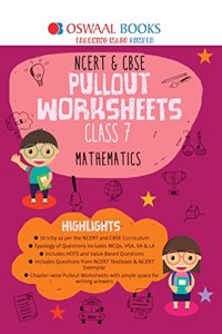 Oswaal NCERT & CBSE Pullout Worksheets Class 7 Mathematics Book (For March 2020 Exam)