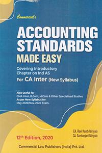 Accounting Standards Made Easy for CA Inter (New Syllabus) 12th Edition, 2020