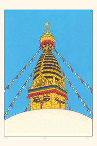 Vintage Journal Stupa Temple