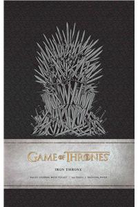 Game of Thrones: Iron Throne Hardcover Ruled Journal