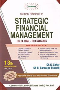Padhuka's Student's Referencer on Strategic Financial Management for CA Final - 13/e, August 2020