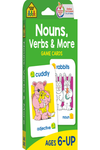 School Zone Nouns, Verbs & More Game Cards