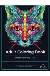 Adult Coloring Book: Stress Relieving Cats