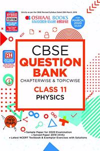 Oswaal CBSE Question Bank Class 11 Physics Book Chapterwise & Topicwise (For March 2020 Exam)