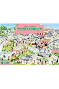 Story of Impressionism 1000 Piece Puzzle: Spot the Artists in Belle Époque Paris