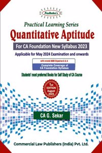 Practical Learning Series Quantitative Aptitude for CA Foundation New Syllabus 2023