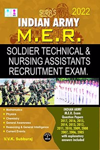 SURA`S Indian Army MER Soldier Technical & Nursing Assistant Recruitment Exam Book - LATEST EDITION 2022