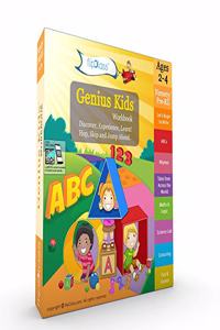 Genius Kids Worksheets for Nursery - Set of 8 Workbooks for Pre-KG, Nursery and Montessori (2-4 yrs) - Reading, Rhymes, Numbers, Games & Activities