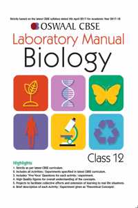 Oswaal CBSE Laboratory Manual Class 12 Biology Book (For March 2020 Exam)