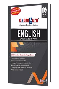 Examguru All In One CBSE Question Bank with Sample Papers (As Per Reduced Syllabus for CBSE Examination 2021) for Class 10 English Language & Literature
