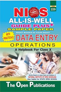 NIOS 229 Data Entry Operations Class 10 - Guide & Sample Papers with Practicals