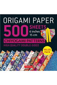 Origami Paper 500 sheets Chiyogami Designs 6 inch 15cm