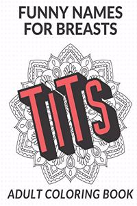 Funny Names For Breasts Adult Coloring Book