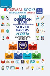 Oswaal ICSE Question Bank Class 10 Commercial Studies Book Chapterwise & Topicwise (For 2021 Exam) [Old Edition]