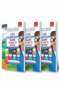 Oswaal CBSE Question Bank Class 12 (Set of 3 Books) Physics, Chemistry, Biology [Combined & Updated for Term 1 & 2]