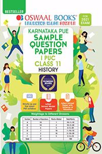 Oswaal Karnataka PUE Sample Question Papers I PUC Class 11 History Book (For 2021 Exam) (7 Star)