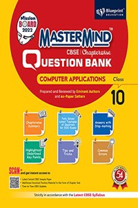 Master Mind CBSE Chapterwise Question Bank - Computer Applications Class 10 | For 2022 Exams